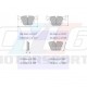 E39 TOURING 530D 4/00 7/03 540I 10/95 3/00 PLAQUETTES PERFORMANCE FERODO FDS1073 