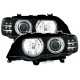 X5 E53 99-03 PHARE ANGEL EYES BLACK + CLIGNOS LED