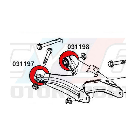 E38-KIT SILENT-BLOCS BRAS AR SERIE 7